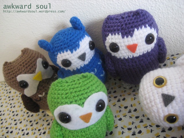 Owl Amigurumi crochet pattern by awkward soul designs